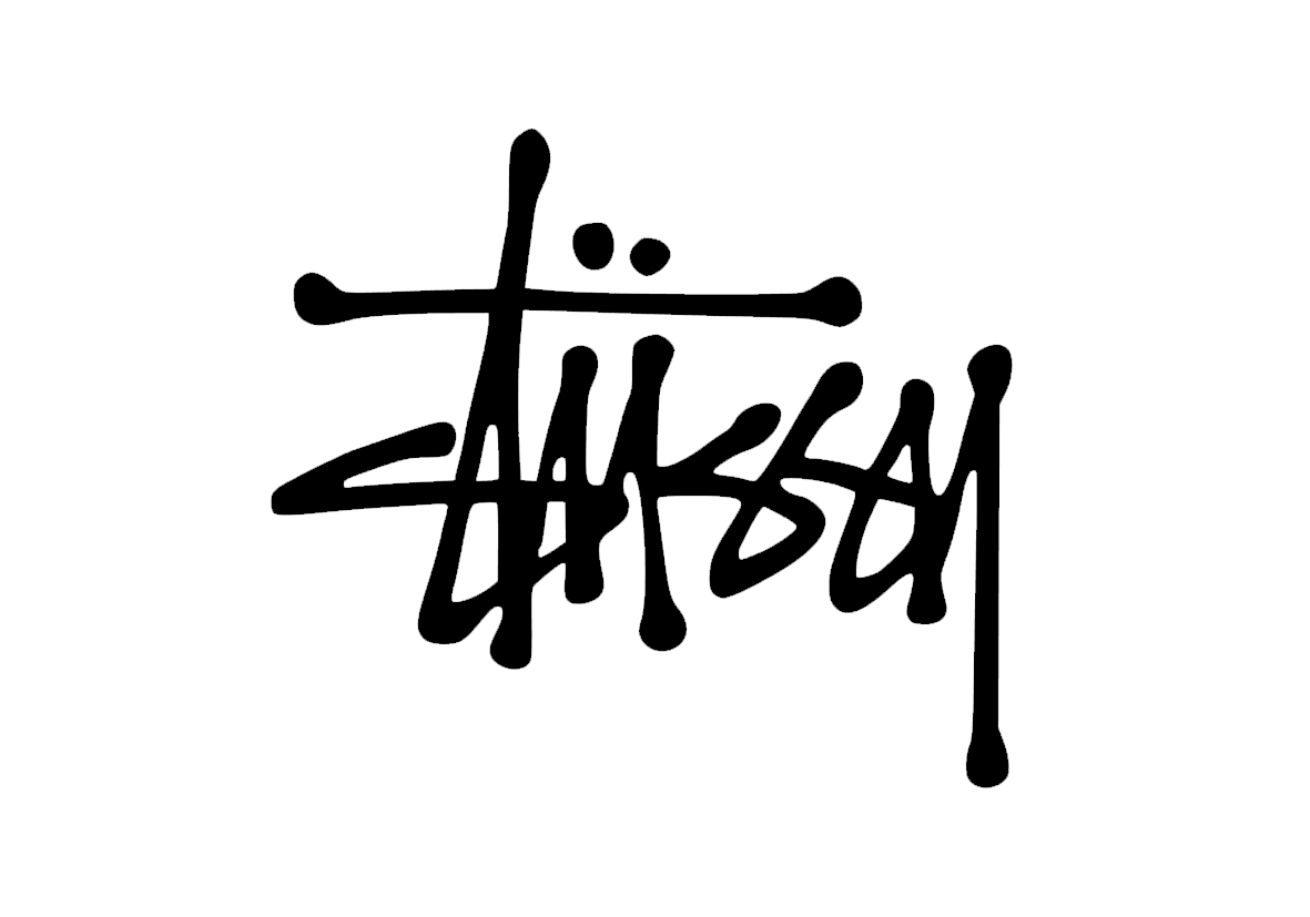 Custom printed vinyl stickers made for Stussy