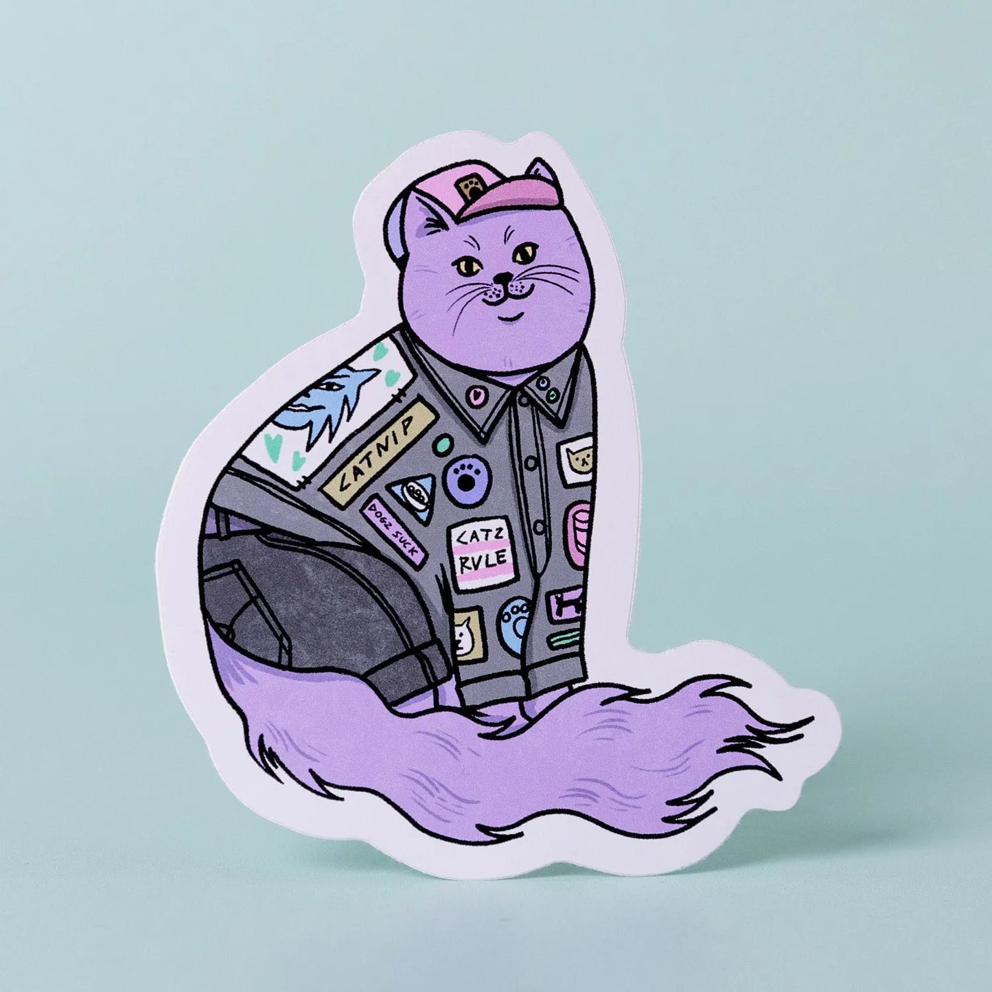 Custom White Matte Vinyl Stickers