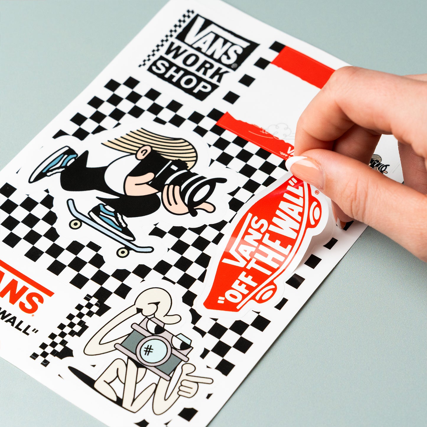 Custom White Gloss Vinyl Sticker Sheets