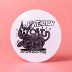 Custom White Gloss Vinyl Stickers - Tacky And Upsetting