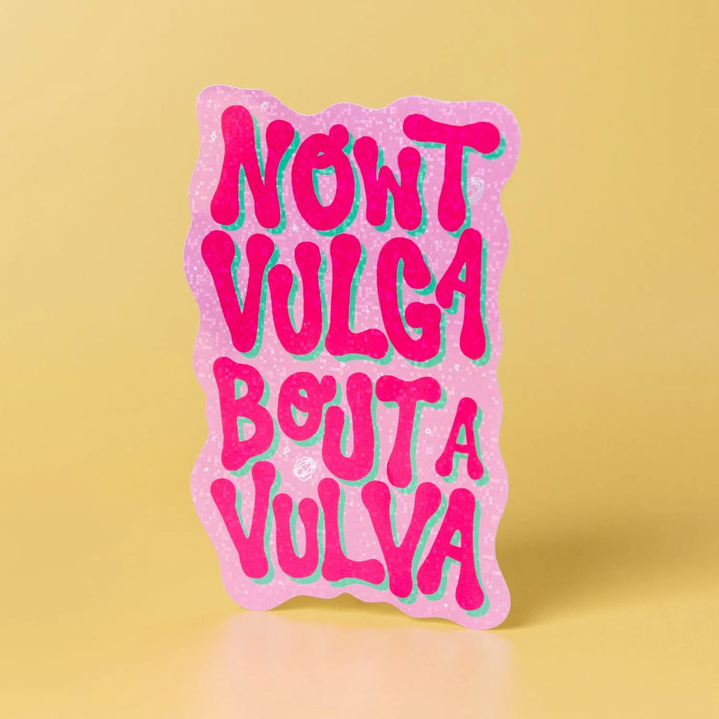 Custom Glitter Gloss Vinyl Stickers - Tacky And Upsetting