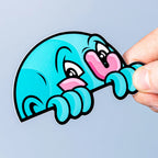 Custom White Gloss Vinyl Stickers - Tacky And Upsetting
