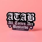Custom White Gloss Vinyl Stickers - Tacky And Upsetting