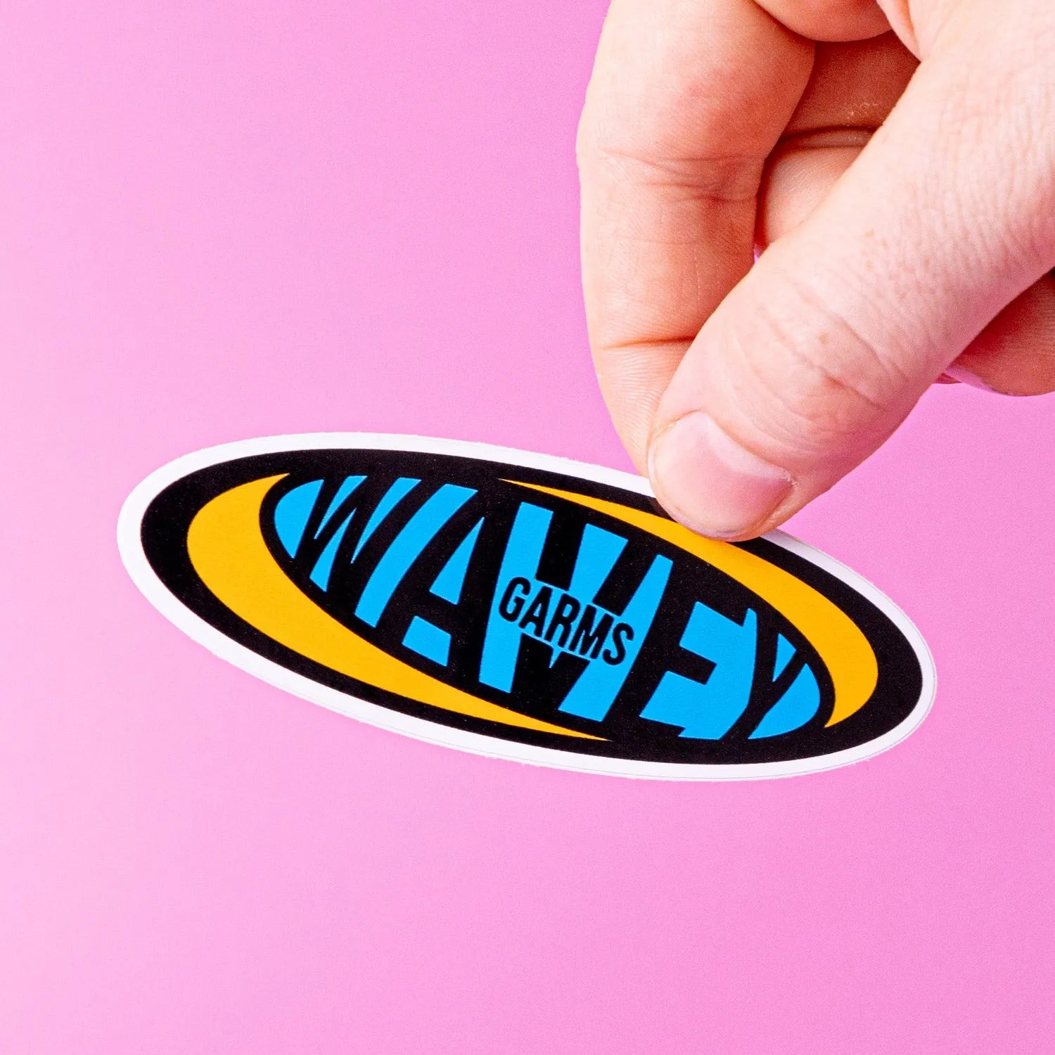 Custom Printed White Gloss Vinyl Samples - Tacky And Upsetting