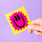 Custom White Gloss Vinyl Stickers - Tacky And Upsetting