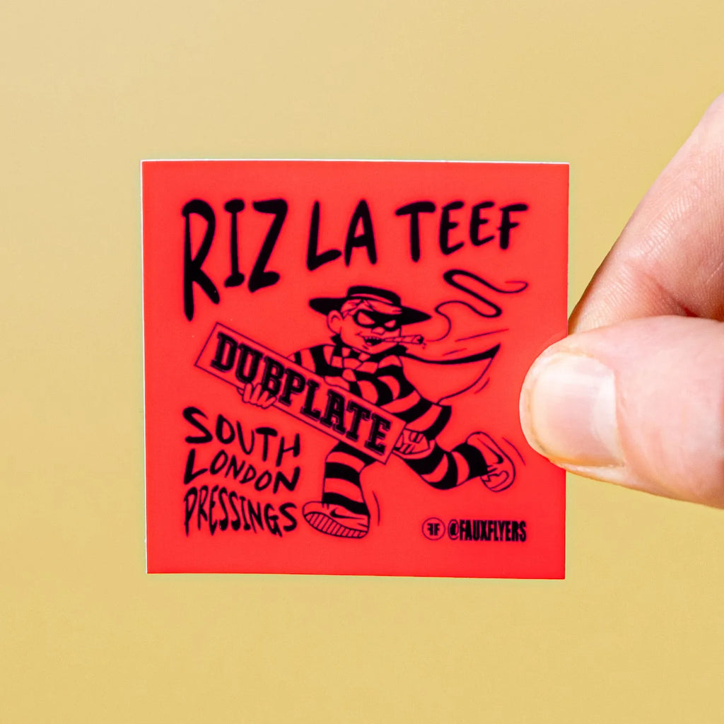 Custom Fluorescent Gloss Vinyl Stickers - Tacky And Upsetting