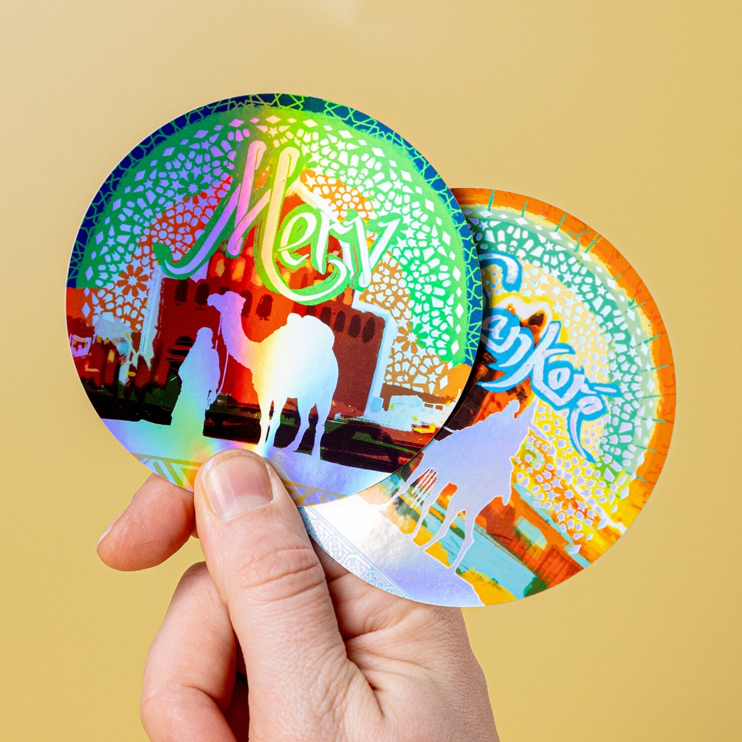 Custom Holographic Gloss Vinyl Stickers