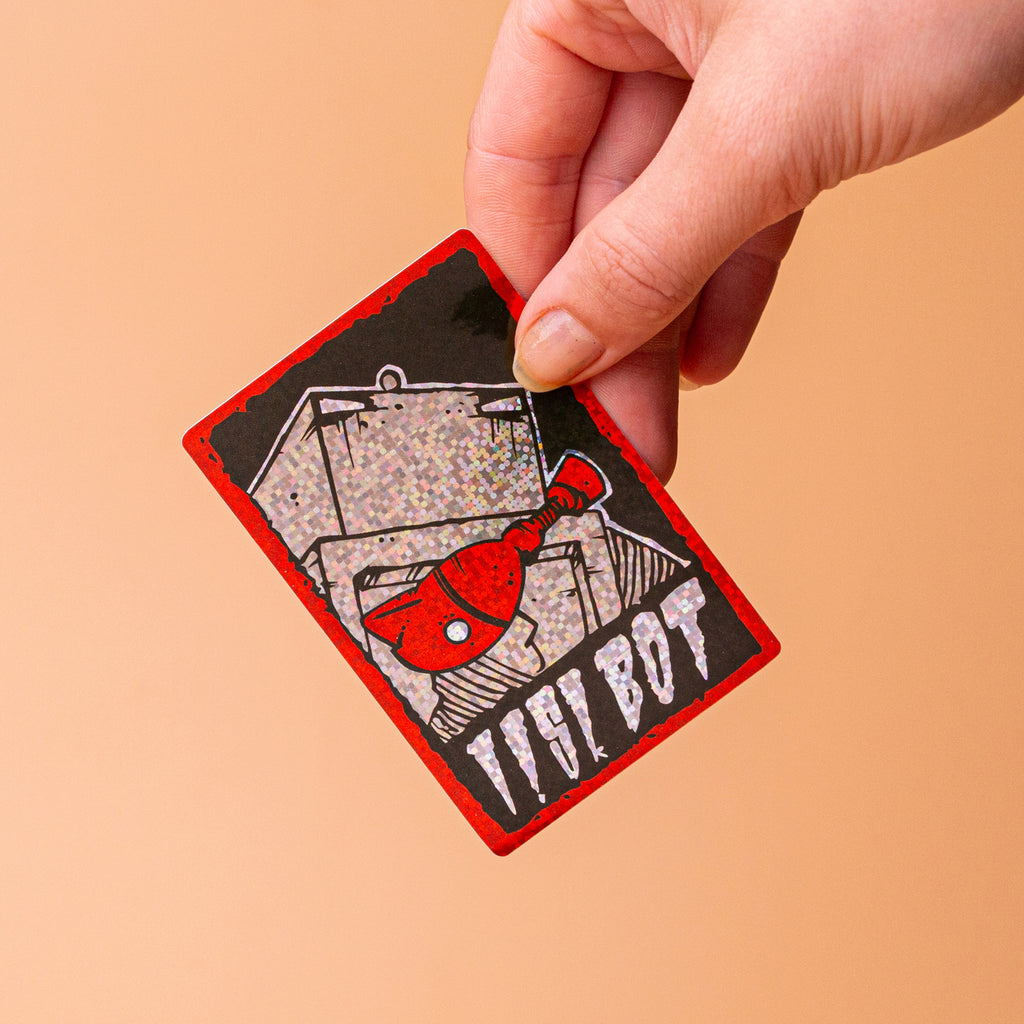 Glitter Square Stickers