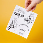 Custom White Gloss Vinyl Sticker Sheets - Tacky And Upsetting