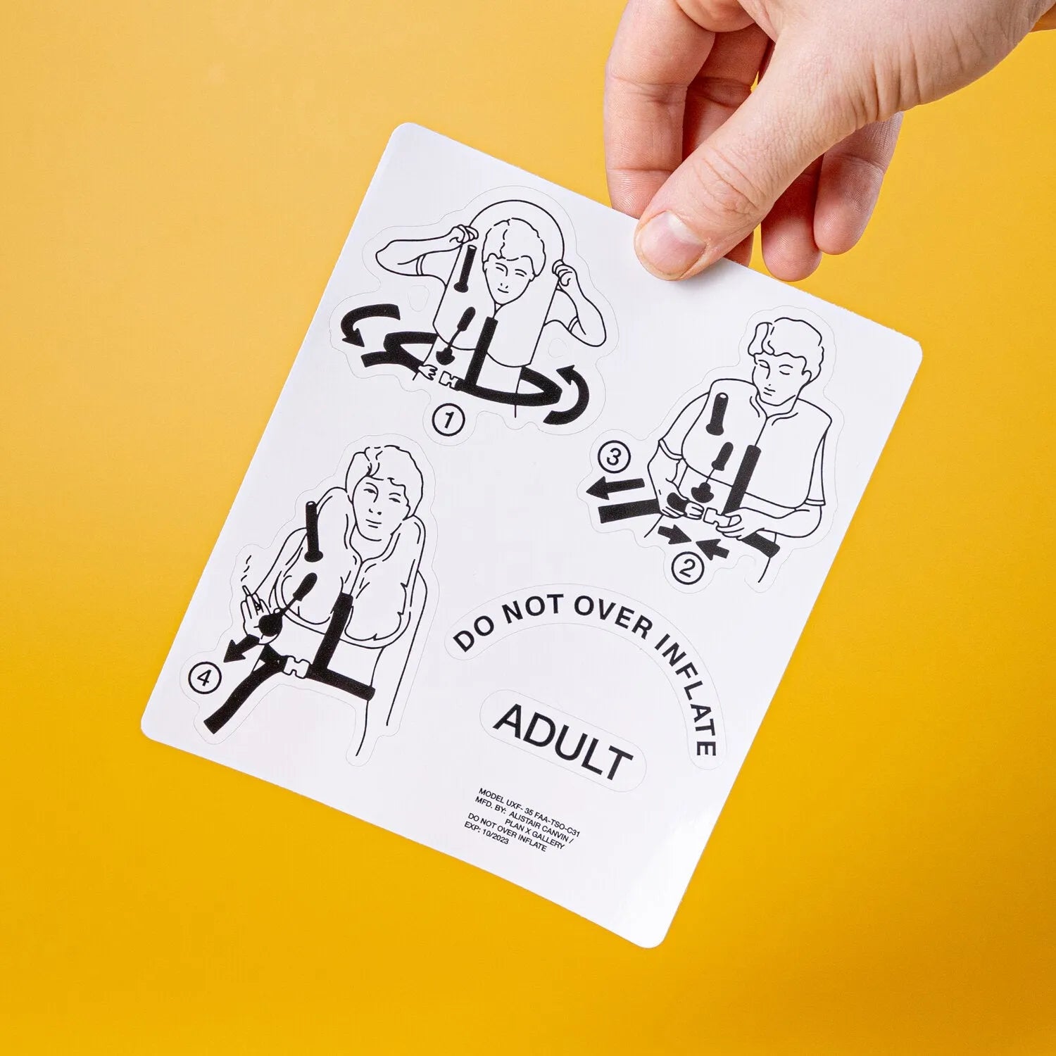 Custom White Gloss Vinyl Sticker Sheets - Tacky And Upsetting