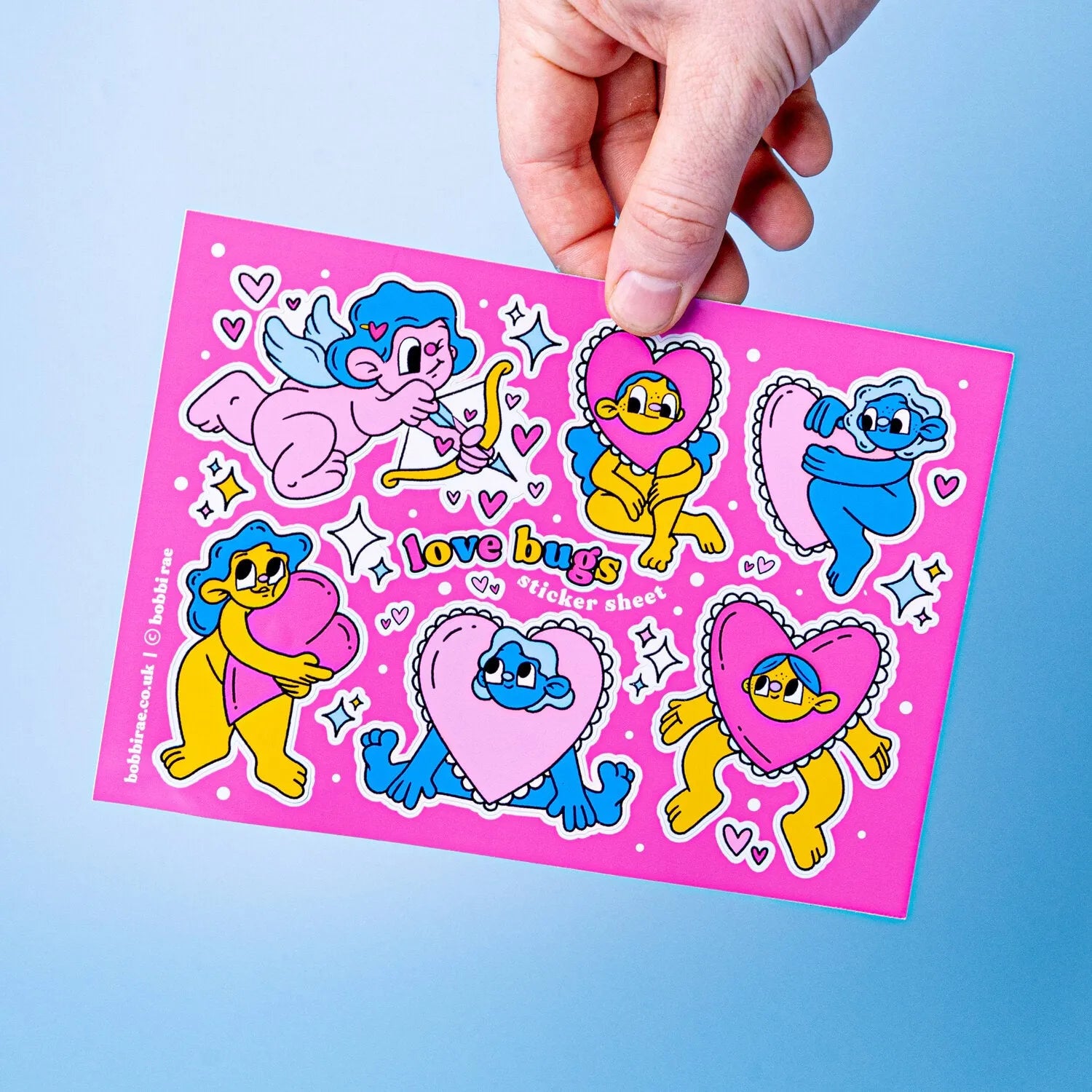Custom White Gloss Vinyl Sticker Sheets - Tacky And Upsetting