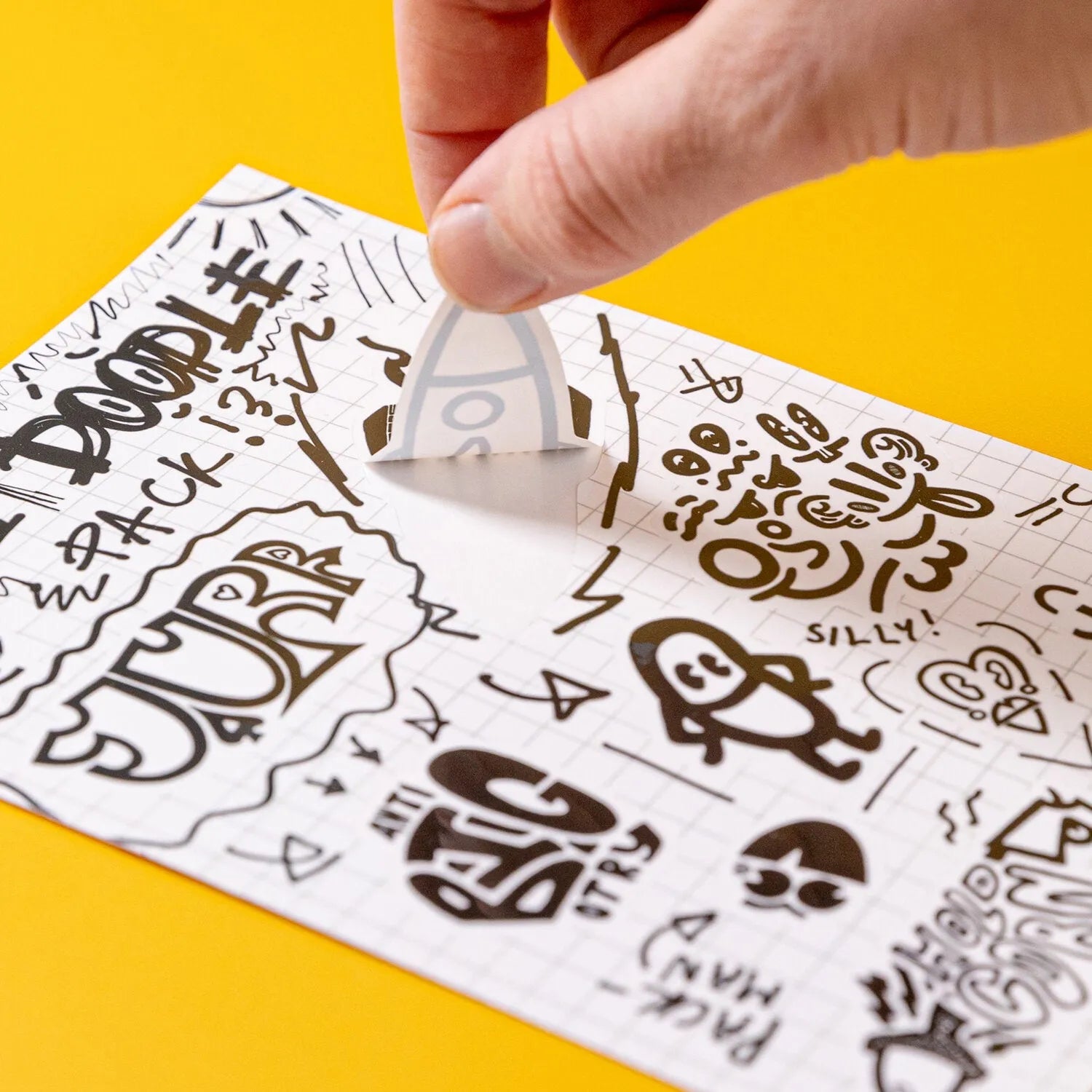 Custom White Gloss Vinyl Sticker Sheets - Tacky And Upsetting