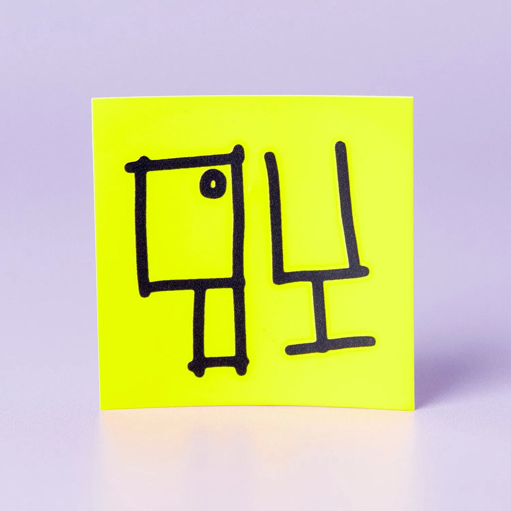 Custom Fluorescent Gloss Vinyl Stickers - Tacky And Upsetting