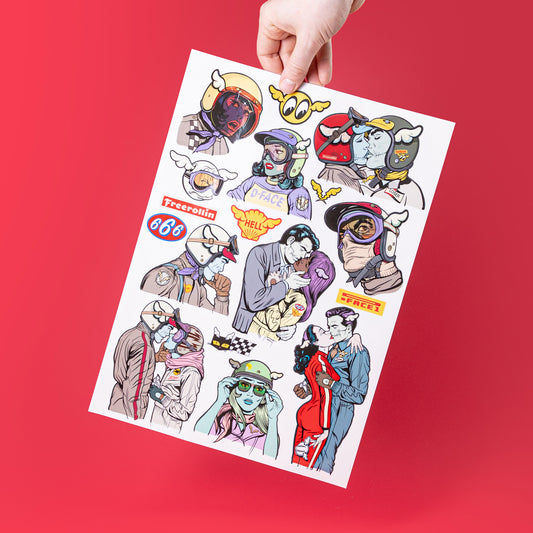Clear sticker sheets