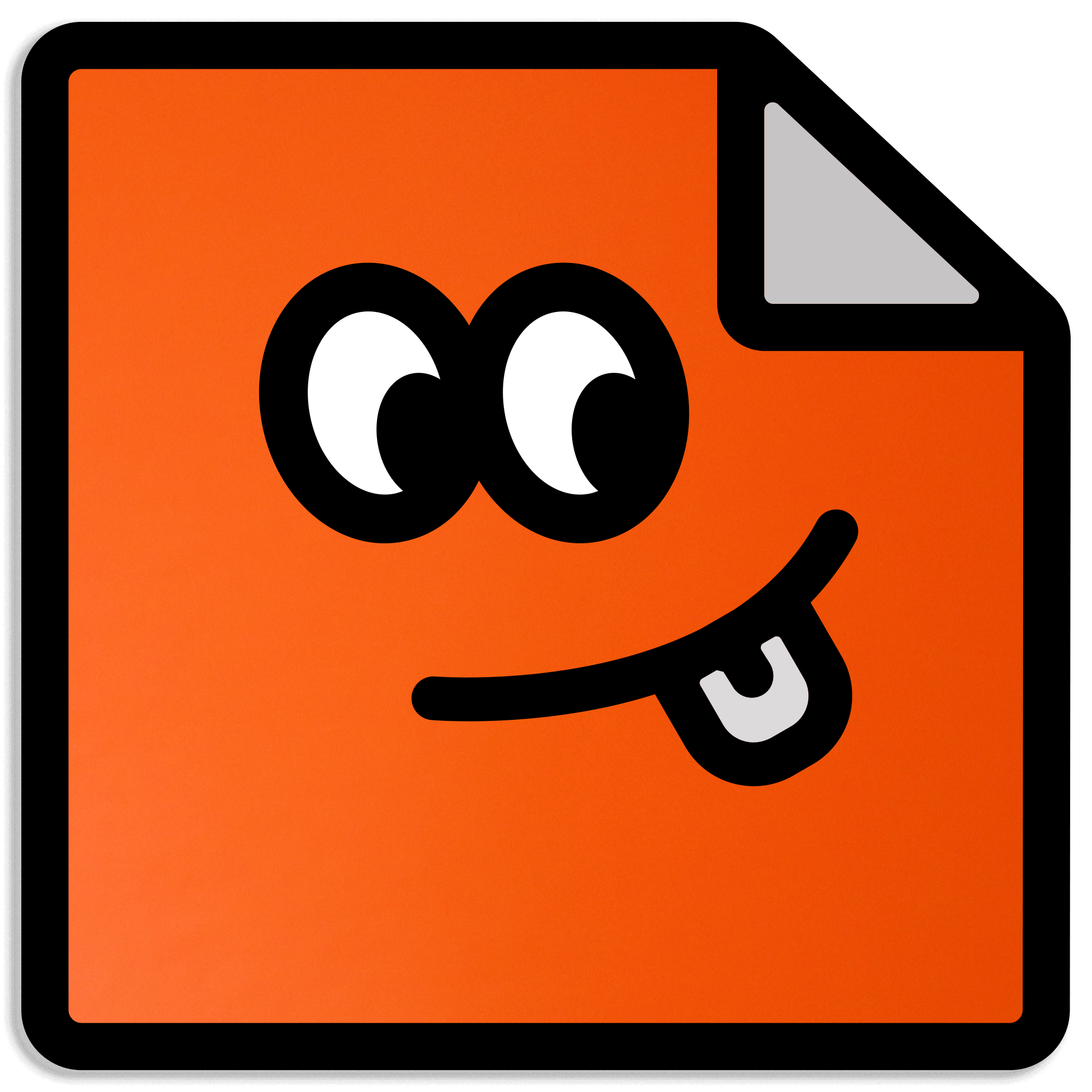 Custom fluorescent orange vinyl stickers with bright neon colours, waterproof and durable for promotions or safety signs.
