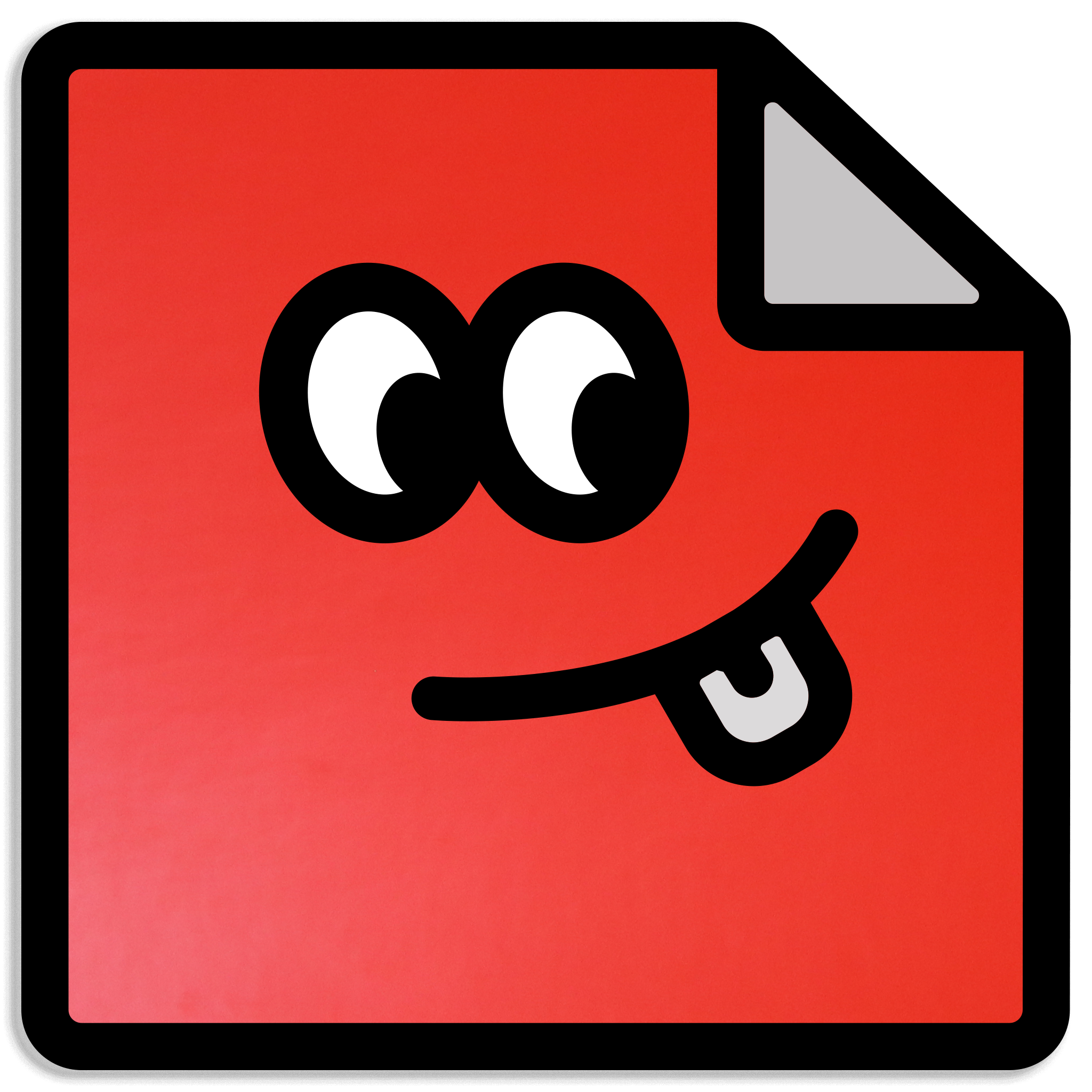Custom fluorescent red vinyl stickers with bright neon colours, waterproof and durable for promotions or safety signs.