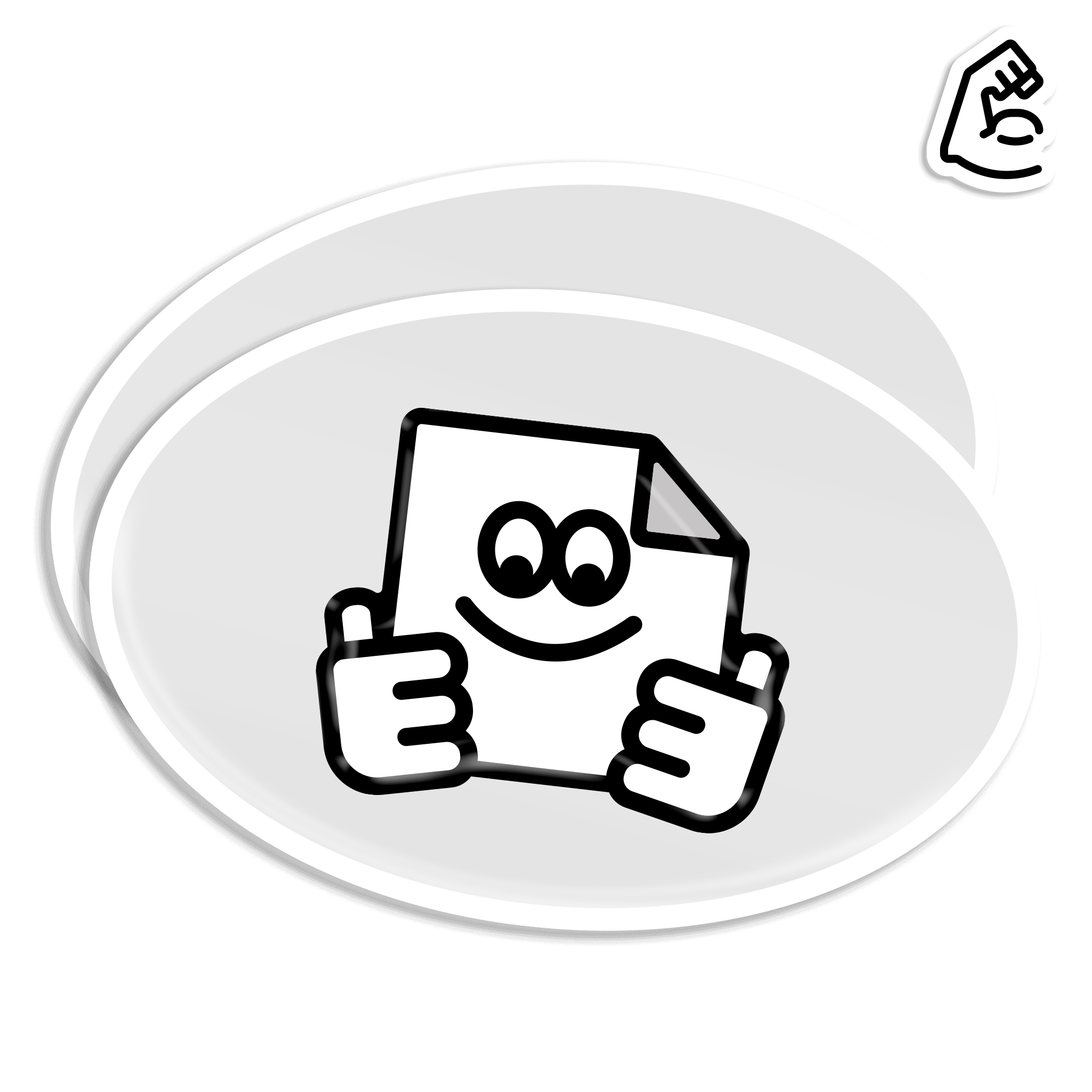 Custom heavy duty white oval vinyl stickers printed in full colour, waterproof, weatherproof and built to last outdoors.