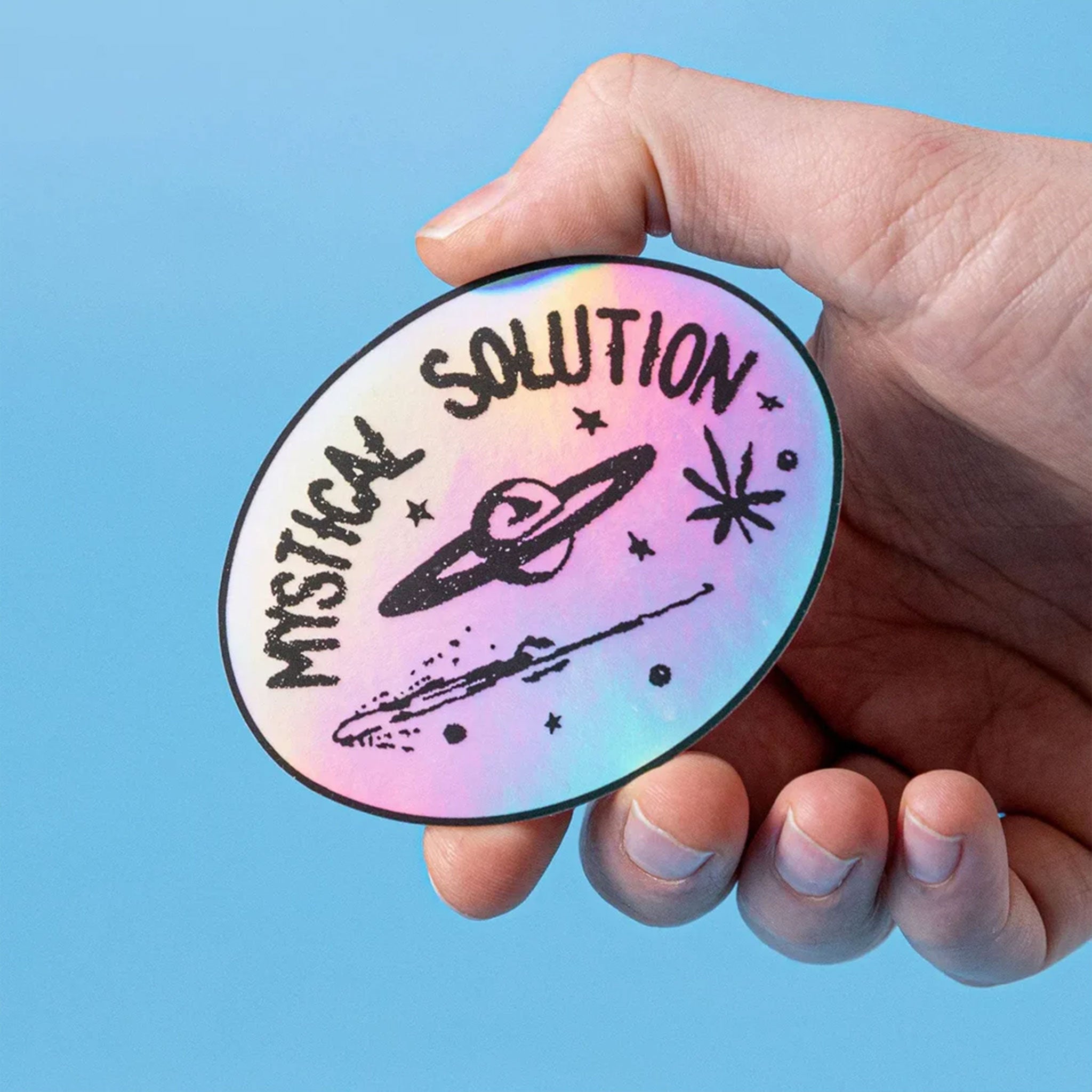 Holographic Oval Stickers