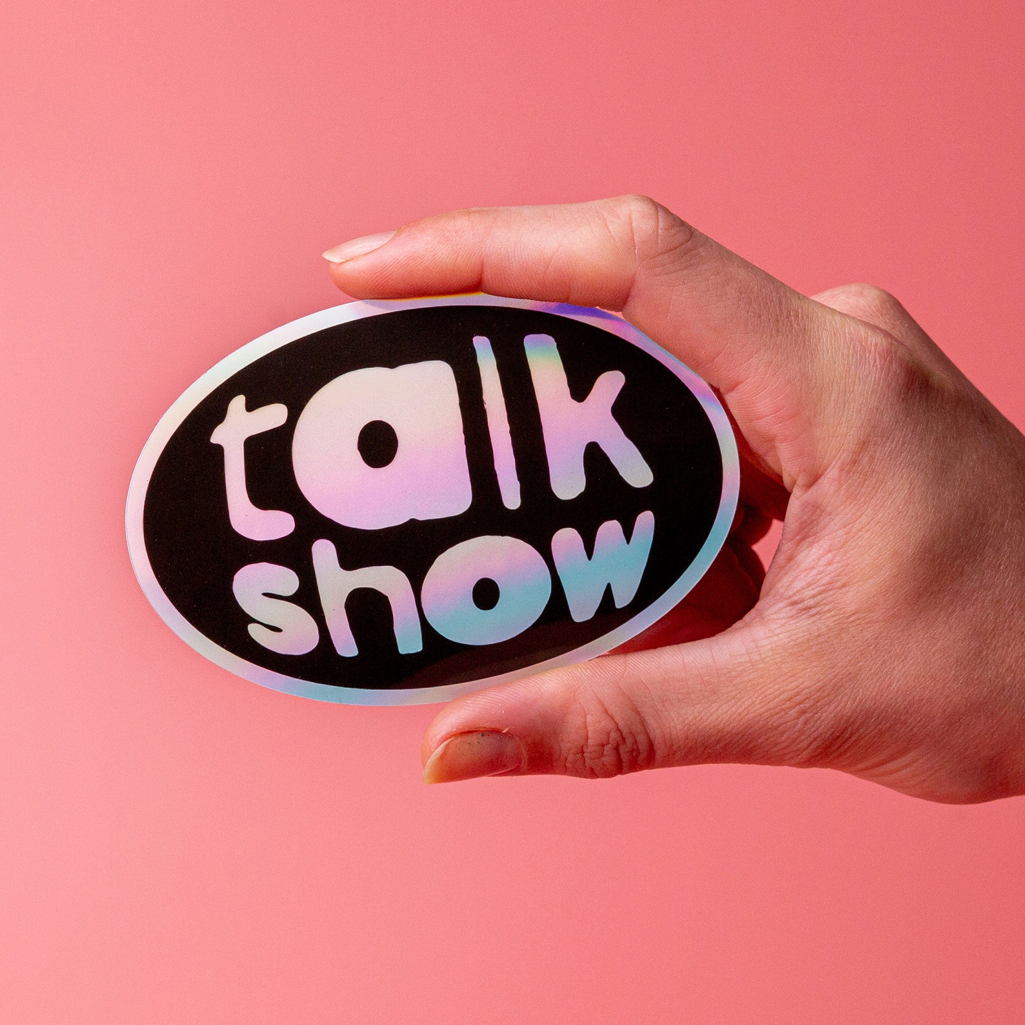 Holographic Oval Stickers
