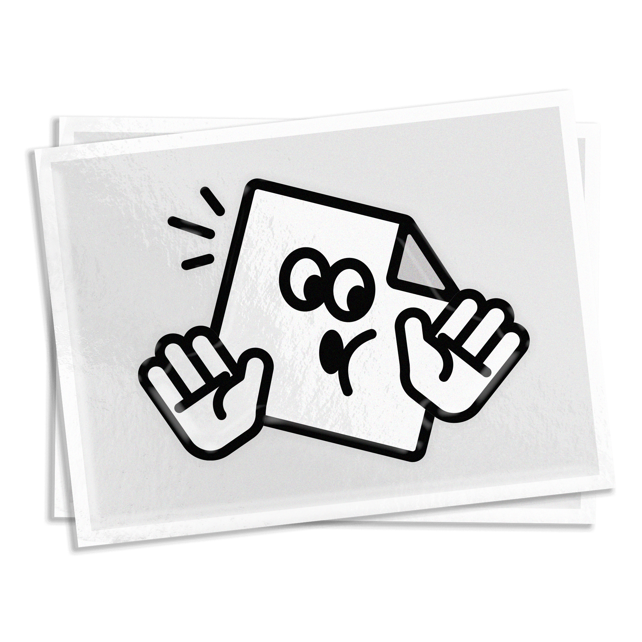 Custom matte vinyl rectangle stickers with a smooth non-gloss finish, waterproof and weatherproof for indoor or outdoor use.