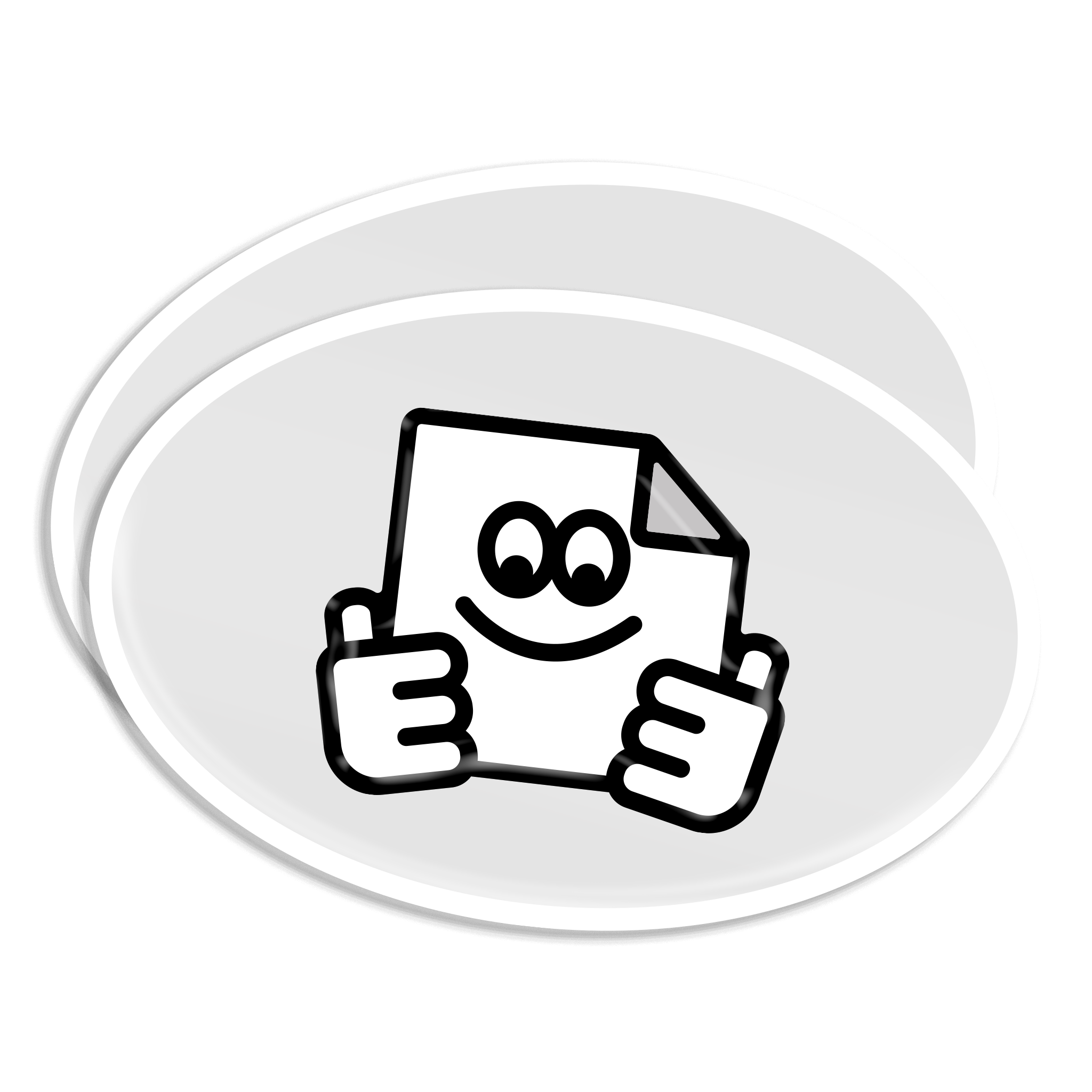 Custom oval white vinyl stickers printed in full colour, waterproof and durable for branding, packaging and promotions.
