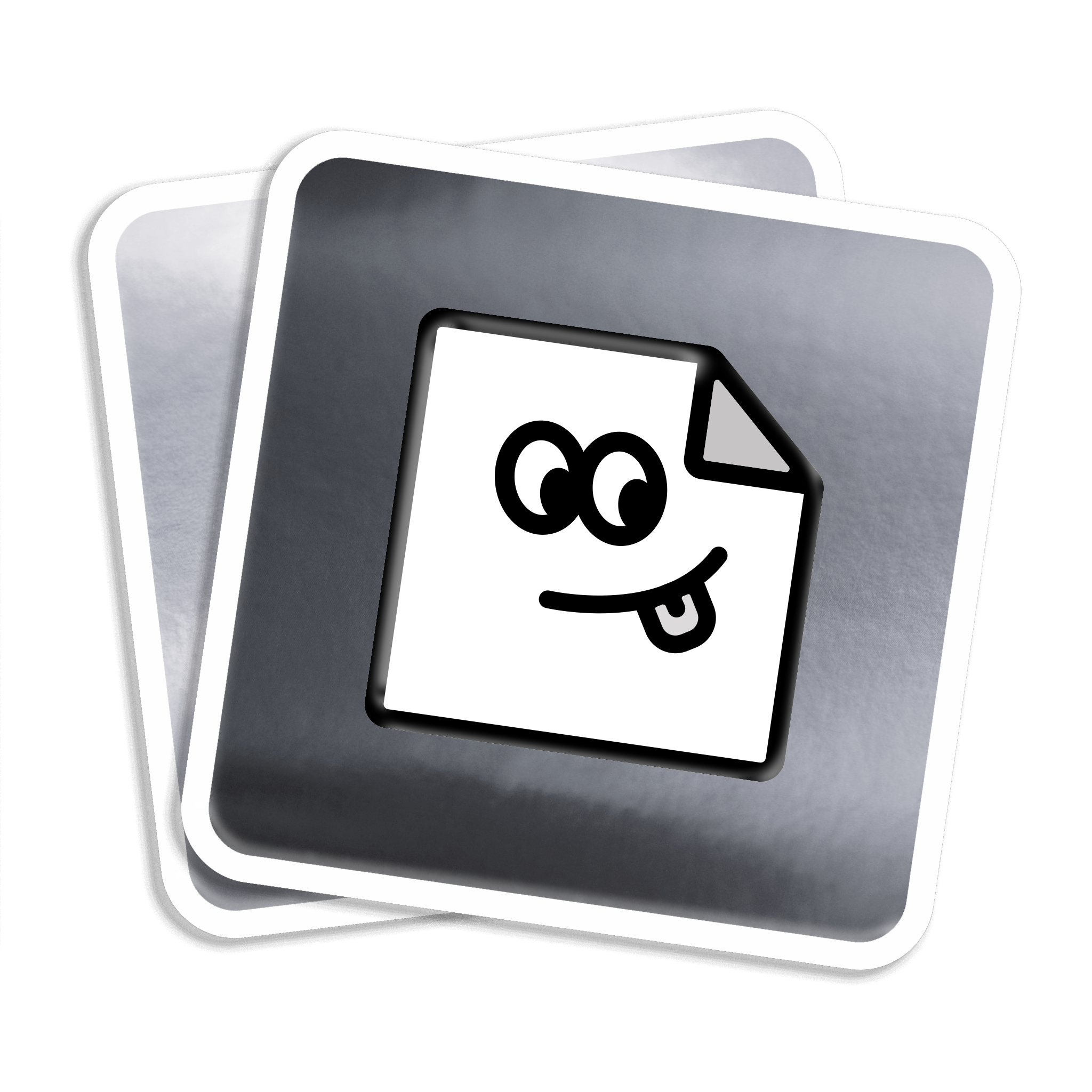 Custom silver chrome rounded corner vinyl stickers with mirror-like metallic finish for branding and packaging.